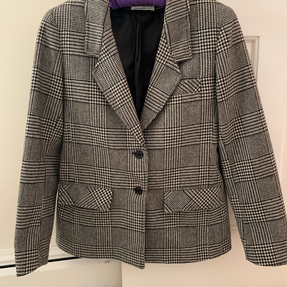 Wilroy Traveller Brownstone Studio houndstooth blazer, size 6 - Picture 1 of 7